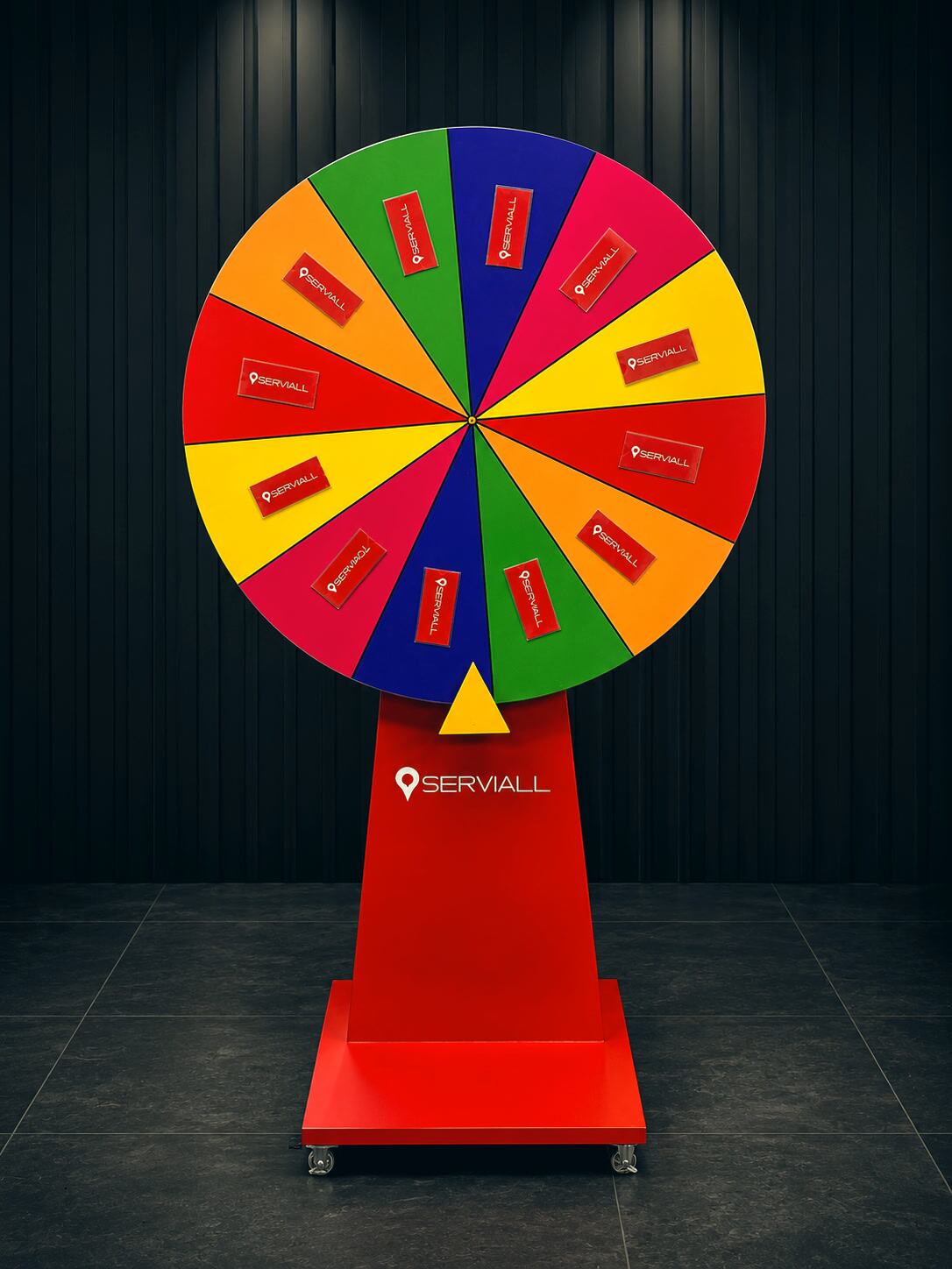 Ruleta publicitaria Serviall multicolor