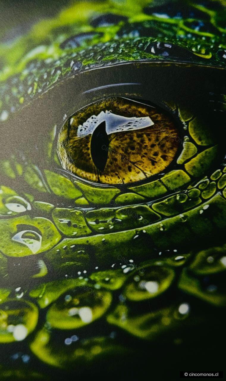Ojo de serpiente impreso en gran formato